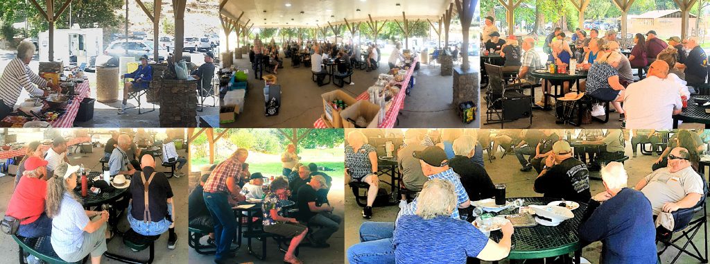 This image shows participants at last year's BBQ.