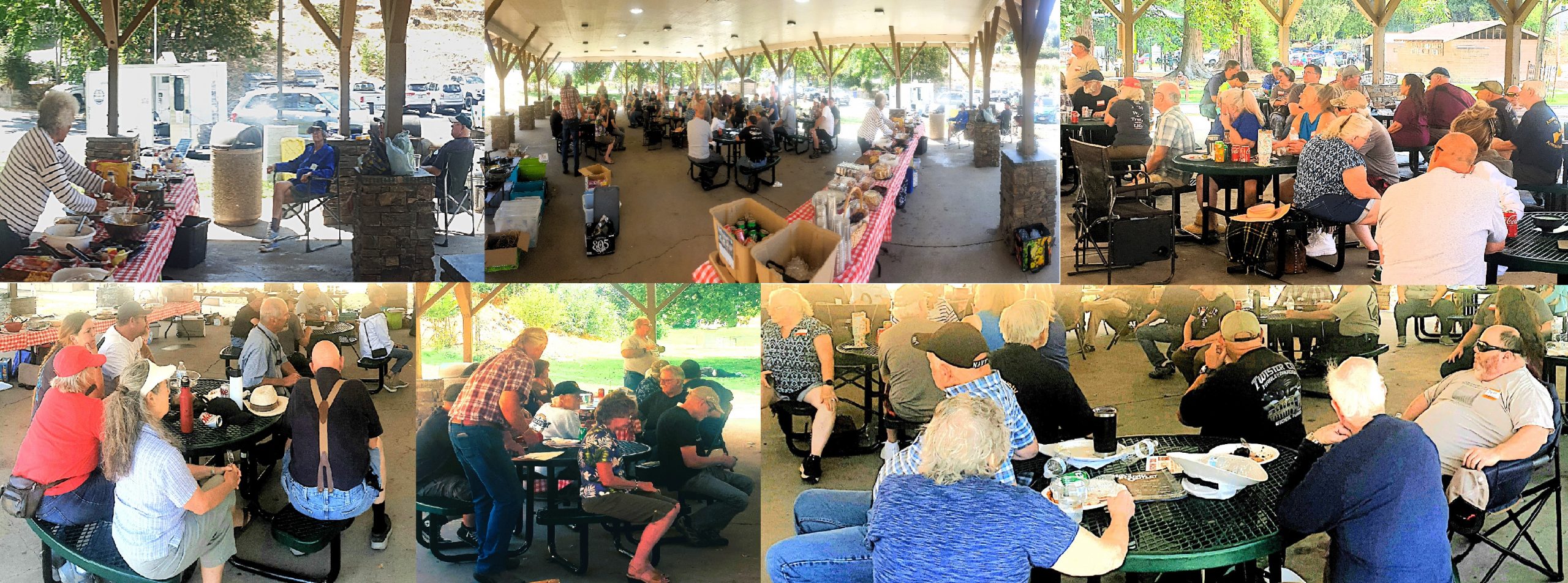 This is a collage of images from last year's BBQ.