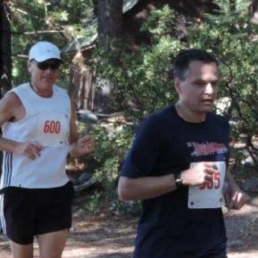 Runners participating in the Pinecrest Run.